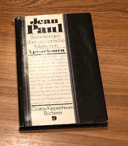 Jean paul bemerkungen über - jean,