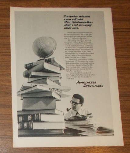 Seltene werbung aerolineas - werbung,